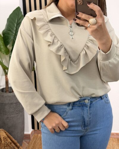 Sudadera 11582 - Beige